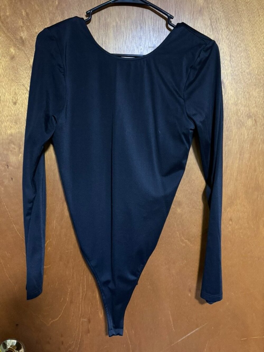 Women's Long Sleeve Bodysuit Black